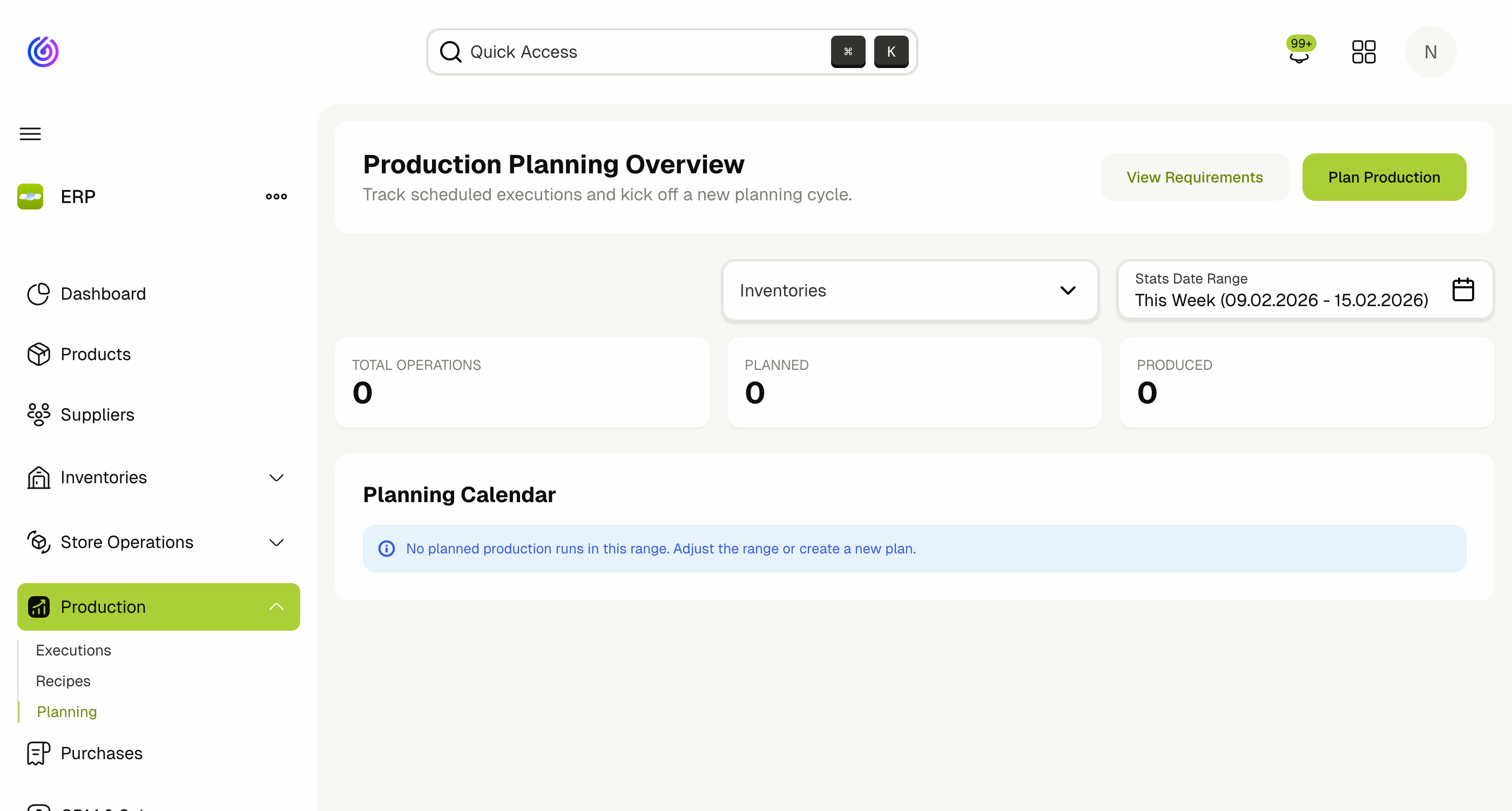 Production Planning Overview