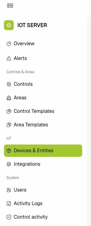 Devices &amp; Entities navigation