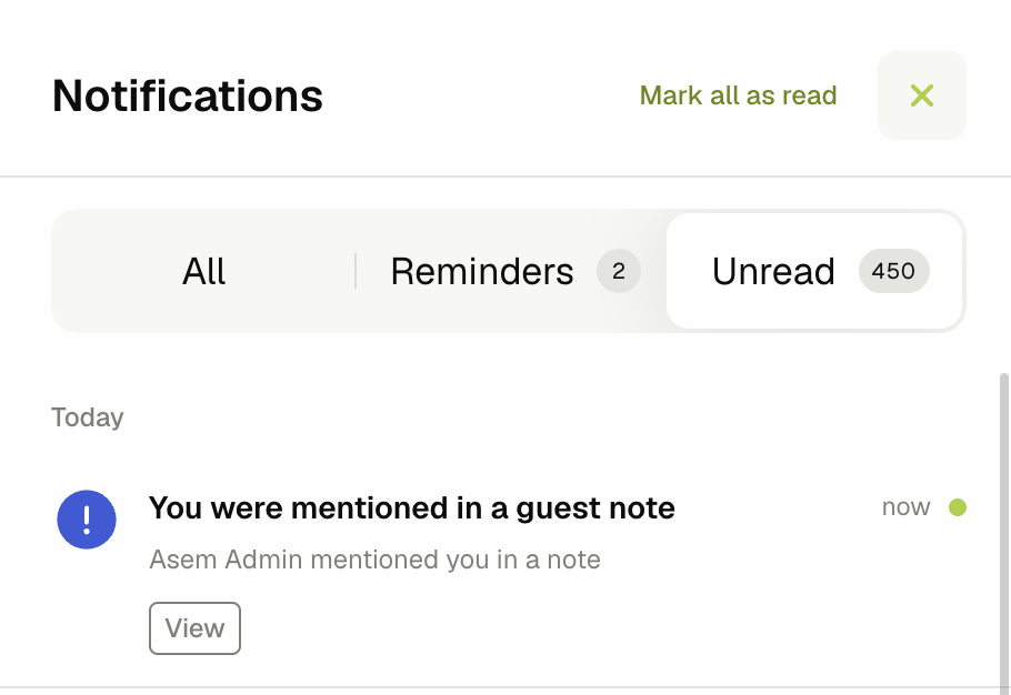 Guest note
