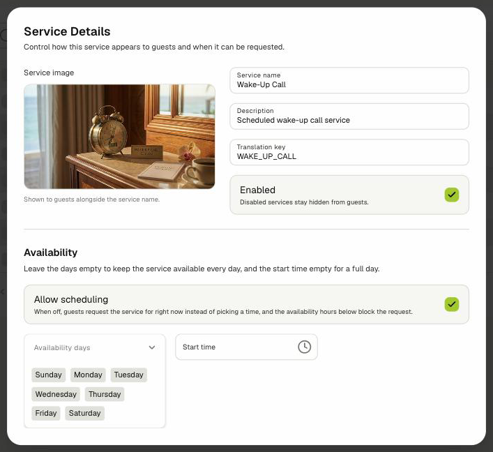 Service Details